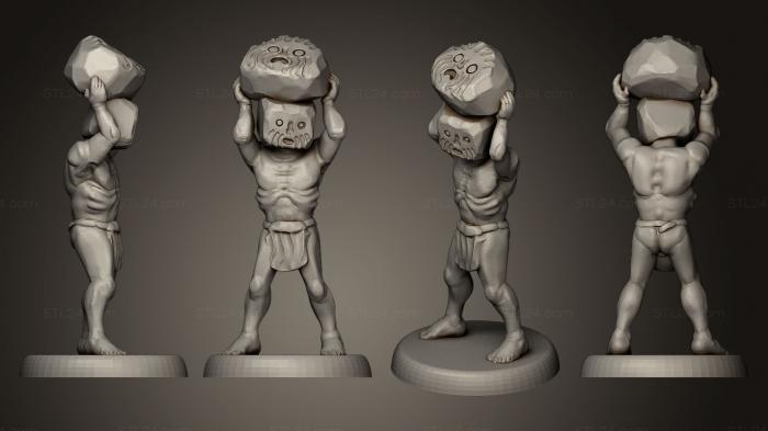 Игрушки (Каменный человек, TOYS_0344) 3D модель для ЧПУ станка